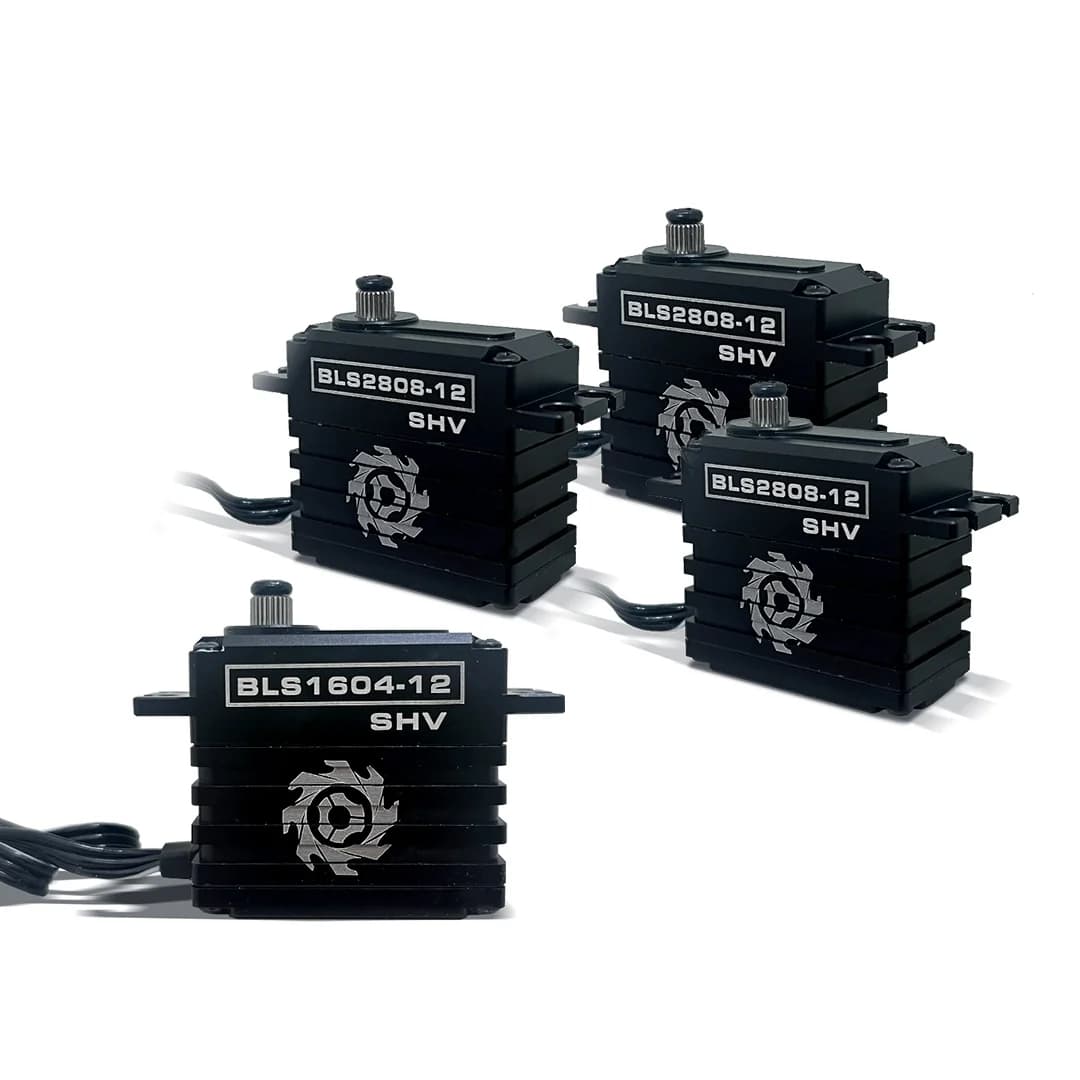  TORQ BLS2808-12 & BLS1604-12 Full-Size SHV Brushless Servo Combo – For 700 Class RC Helicopters