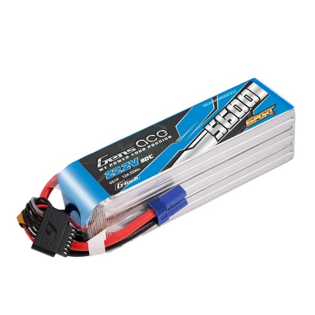 Gens Ace 5600mAh 6S 80C 22.2V EC5